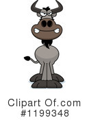 Wildebeest Clipart #1199348 by Cory Thoman