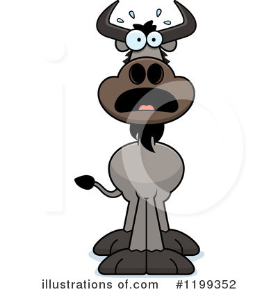 Wildebeest Clipart #1199352 by Cory Thoman