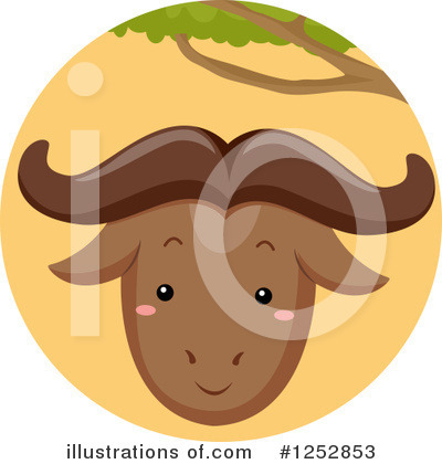 Royalty-Free (RF) Wildebeest Clipart Illustration by BNP Design Studio - Stock Sample #1252853