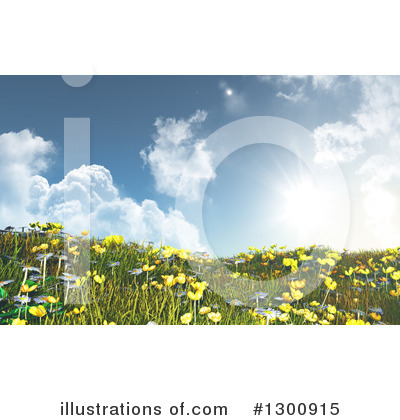Wildflowers Clipart #1300915 by KJ Pargeter