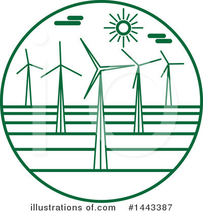 Wind Energy Clipart #1443387 by ColorMagic