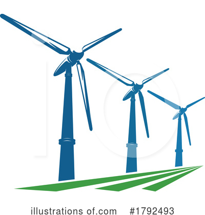 Wind Farm Clipart #1792493 by Vector Tradition SM
