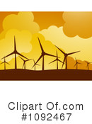 Wind Turbines Clipart #1092467 by elaineitalia