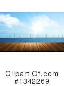Wind Turbines Clipart #1342269 by KJ Pargeter