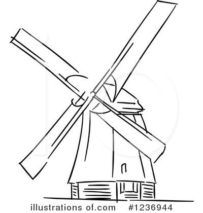 Royalty-Free (RF) Windmill Clipart Illustration by Vector Tradition SM - Stock Sample #1236944
