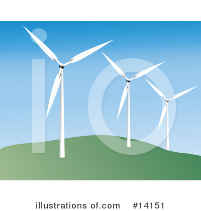 Royalty-Free (RF) Windmill Clipart Illustration by Rasmussen Images - Stock Sample #14151
