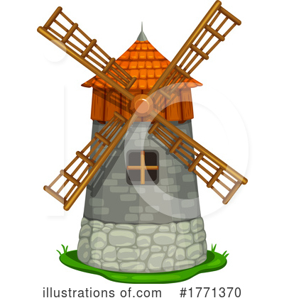 Royalty-Free (RF) Windmill Clipart Illustration by Vector Tradition SM - Stock Sample #1771370