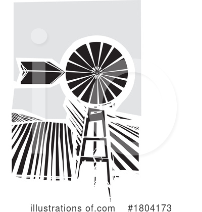 Royalty-Free (RF) Windmill Clipart Illustration by xunantunich - Stock Sample #1804173