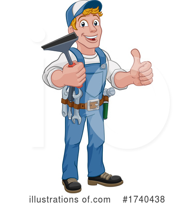 Janitor Clipart #1740438 by AtStockIllustration