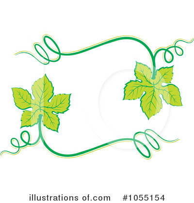 Grape Leaves Clipart #1055154 by Any Vector