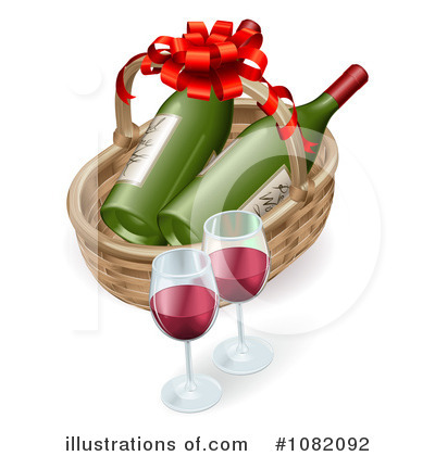 Red Wine Clipart #1082092 by AtStockIllustration