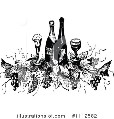 Wine Bottle Clipart #1112582 by Prawny Vintage