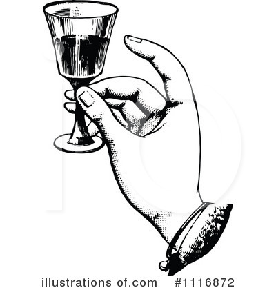 Royalty-Free (RF) Wine Clipart Illustration by Prawny Vintage - Stock Sample #1116872