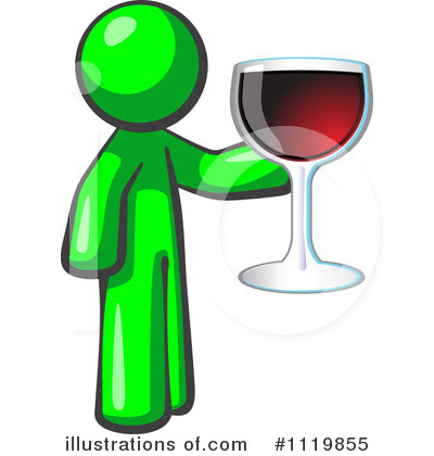 Royalty-Free (RF) Wine Clipart Illustration by Leo Blanchette - Stock Sample #1119855