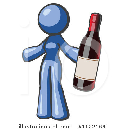 Royalty-Free (RF) Wine Clipart Illustration by Leo Blanchette - Stock Sample #1122166