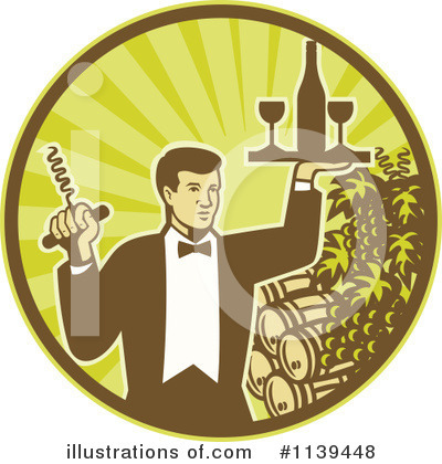 Royalty-Free (RF) Wine Clipart Illustration by patrimonio - Stock Sample #1139448