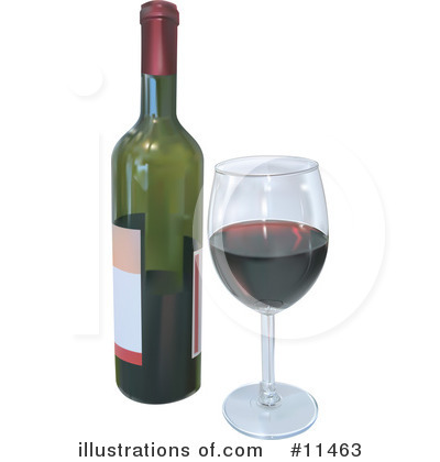 Royalty-Free (RF) Wine Clipart Illustration by AtStockIllustration - Stock Sample #11463