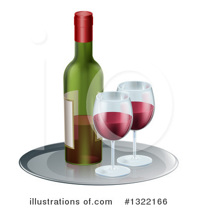 Wine Bottle Clipart #1322166 by AtStockIllustration
