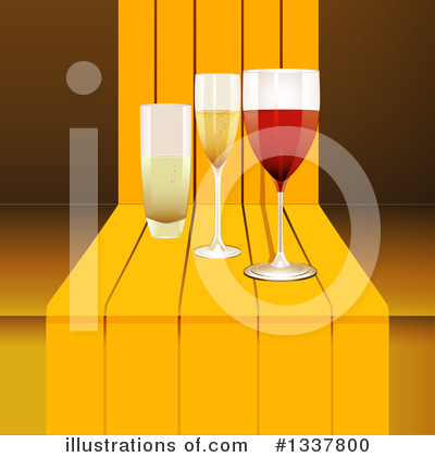 Champagne Clipart #1337800 by elaineitalia