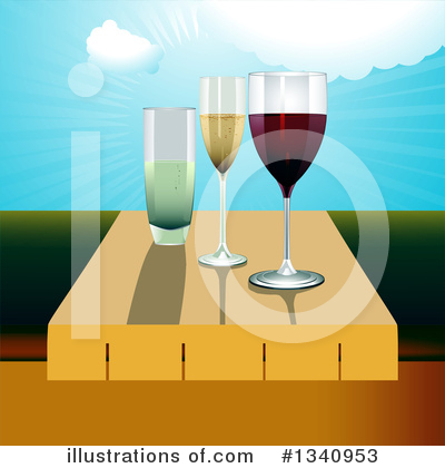 Red Wine Clipart #1340953 by elaineitalia
