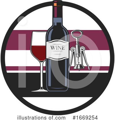 Royalty-Free (RF) Wine Clipart Illustration by Vector Tradition SM - Stock Sample #1669254