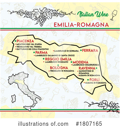 Map Clipart #1807165 by Domenico Condello