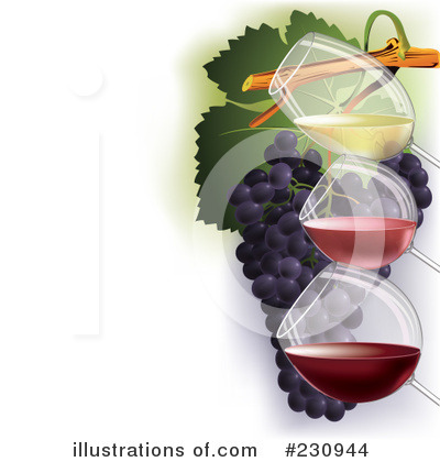 Royalty-Free (RF) Wine Clipart Illustration by Eugene - Stock Sample #230944