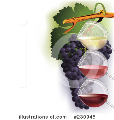 Royalty-Free (RF) Wine Clipart Illustration by Eugene - Stock Sample #230945