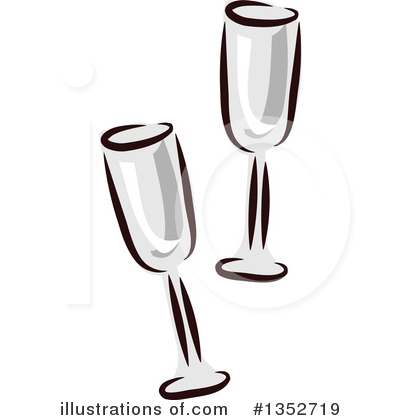 Royalty-Free (RF) Wine Glass Clipart Illustration by BNP Design Studio - Stock Sample #1352719