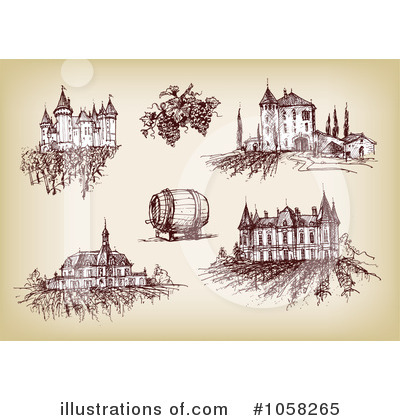 Royalty-Free (RF) Winery Clipart Illustration by Eugene - Stock Sample #1058265