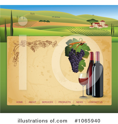 Royalty-Free (RF) Winery Clipart Illustration by Eugene - Stock Sample #1065940