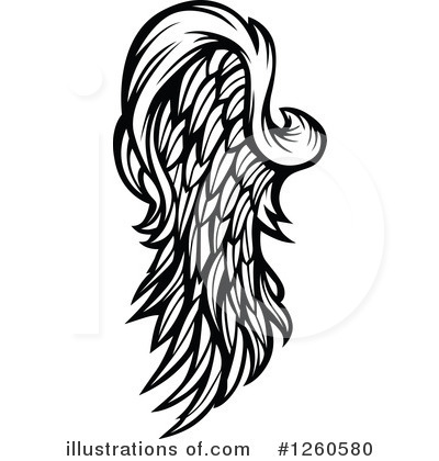Royalty-Free (RF) Wing Clipart Illustration by Chromaco - Stock Sample #1260580