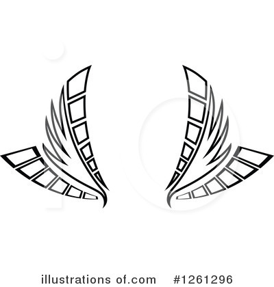 Royalty-Free (RF) Wing Clipart Illustration by Chromaco - Stock Sample #1261296