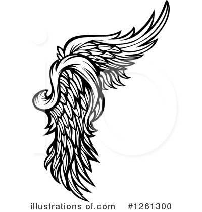 Royalty-Free (RF) Wing Clipart Illustration by Chromaco - Stock Sample #1261300