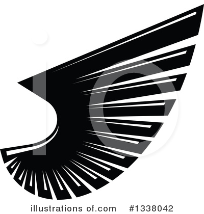 Royalty-Free (RF) Wing Clipart Illustration by Vector Tradition SM - Stock Sample #1338042