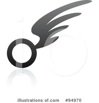 Royalty-Free (RF) Wing Logo Clipart Illustration by elena - Stock Sample #94970