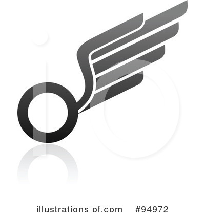 Royalty-Free (RF) Wing Logo Clipart Illustration by elena - Stock Sample #94972
