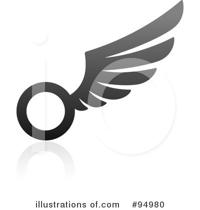 Royalty-Free (RF) Wing Logo Clipart Illustration by elena - Stock Sample #94980