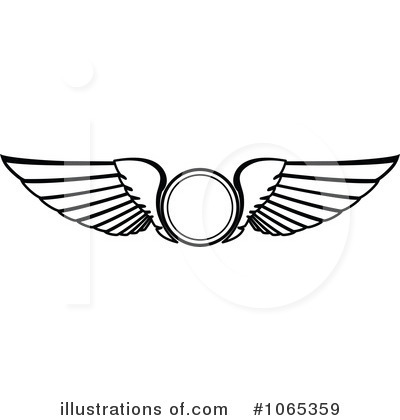 Royalty-Free (RF) Wings Clipart Illustration by Vector Tradition SM - Stock Sample #1065359
