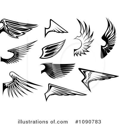 Wing Logos Clipart #1090783 by Vector Tradition SM