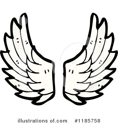 Royalty-Free (RF) Wings Clipart Illustration by lineartestpilot - Stock Sample #1185758