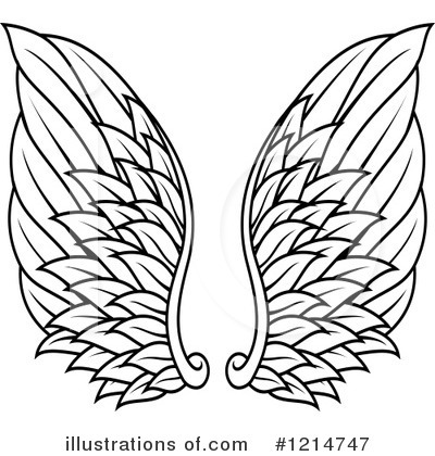 Royalty-Free (RF) Wings Clipart Illustration by Vector Tradition SM - Stock Sample #1214747