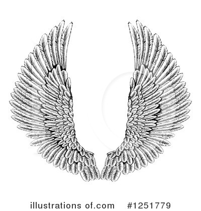Angel Wings Clipart #1251779 by AtStockIllustration