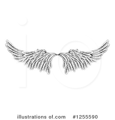 Angel Wings Clipart #1255590 by AtStockIllustration