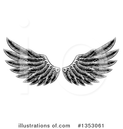 Angel Wings Clipart #1353061 by AtStockIllustration
