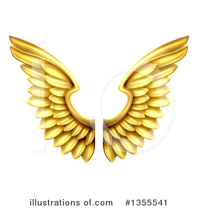 Royalty-Free (RF) Wings Clipart Illustration by AtStockIllustration - Stock Sample #1355541