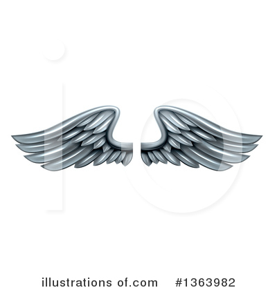 Royalty-Free (RF) Wings Clipart Illustration by AtStockIllustration - Stock Sample #1363982