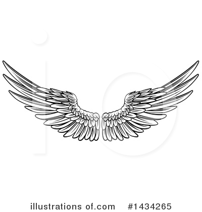 Royalty-Free (RF) Wings Clipart Illustration by AtStockIllustration - Stock Sample #1434265