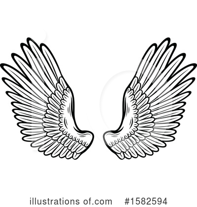 Royalty-Free (RF) Wings Clipart Illustration by Vector Tradition SM - Stock Sample #1582594