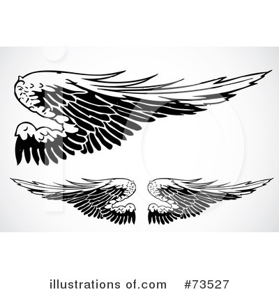 Royalty-Free (RF) Wings Clipart Illustration by BestVector - Stock Sample #73527